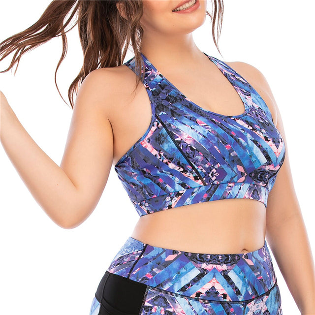 SculptMotion Plus Size Yoga & Gym Activewear Set