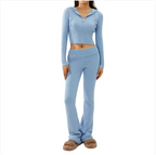LuxeSilhouette Women’s 2-Piece Knitted Hooded Set