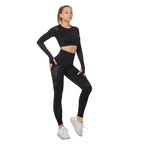 CurveFlex Plus Size Long-Sleeve Yoga Set