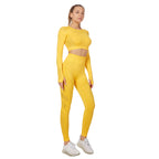 CurveFlex Plus Size Long-Sleeve Yoga Set