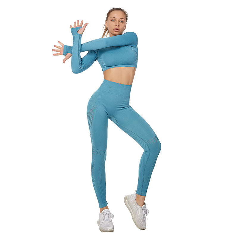 CurveFlex Plus Size Long-Sleeve Yoga Set