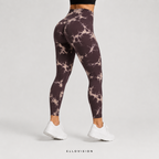 LuxeSculpt High-Waist Tie-Dye Seamless Yoga Tights