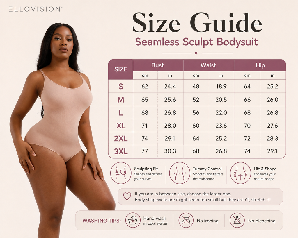 SculptEase Seamless Shapewear Bodysuit