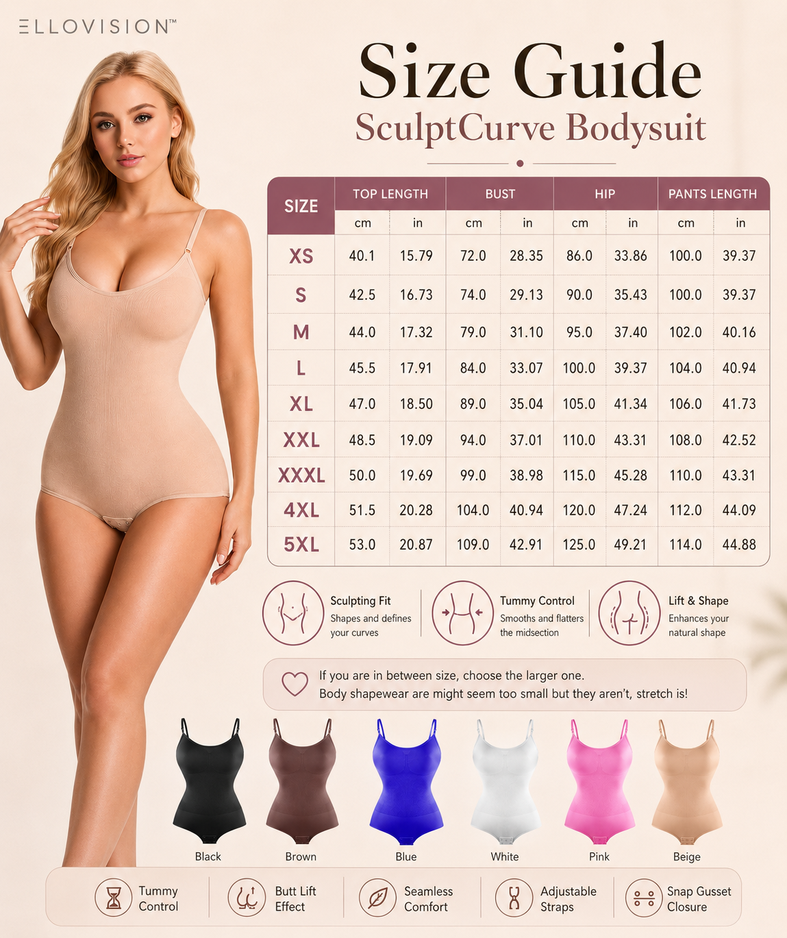 CurveContour Seamless Shaping Bodysuit