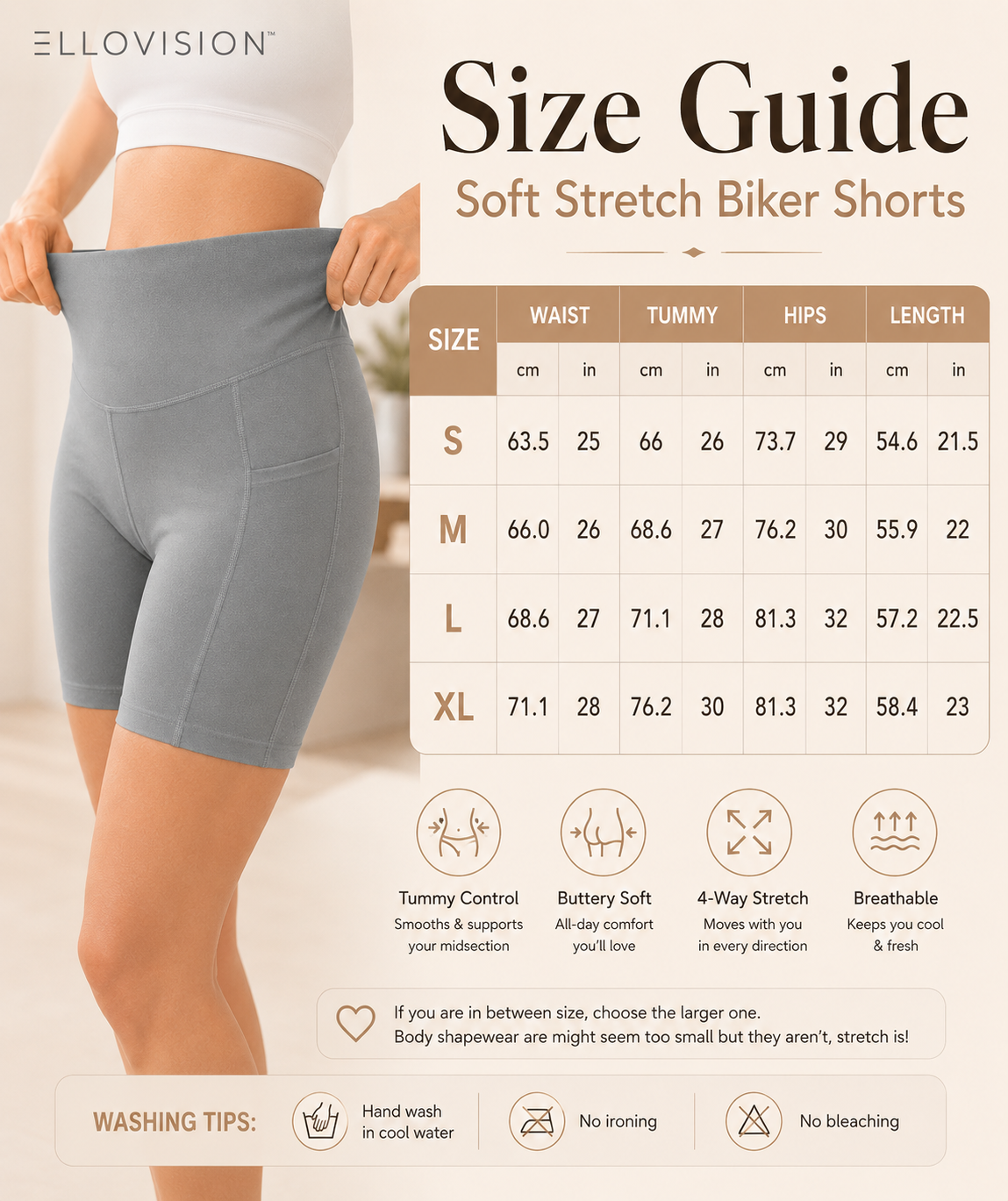CurveMotion Maternity Activewear Yoga Shorts