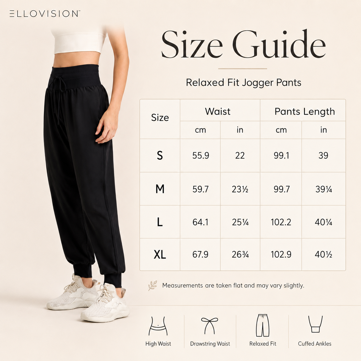LuxeFlow Women’s Loose-Fit Harem Yoga Pants with Pockets