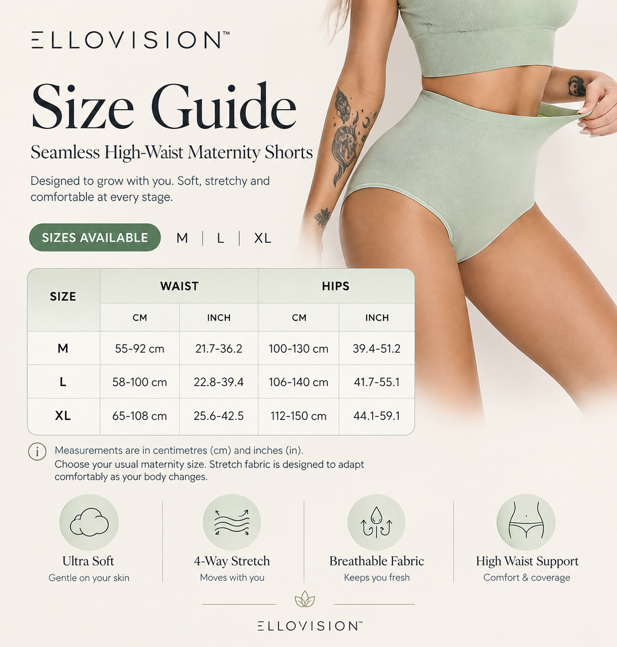 CurveComfort High-Waist Maternity Briefs for Women