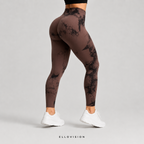 LuxeSculpt High-Waist Tie-Dye Seamless Yoga Tights
