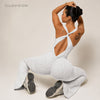 SilhouetteFlex Cross-Back One-Piece Yoga Jumpsuit