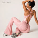 SilhouetteFlex Cross-Back One-Piece Yoga Jumpsuit