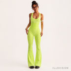 SilhouetteFlex Cross-Back One-Piece Yoga Jumpsuit