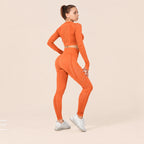 CurveFlex Plus Size Long-Sleeve Yoga Set