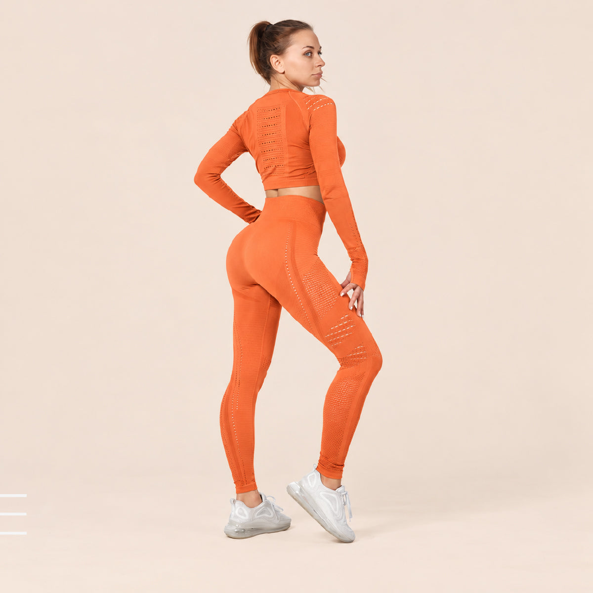 CurveFlex Plus Size Long-Sleeve Yoga Set