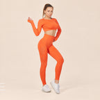 CurveFlex Plus Size Long-Sleeve Yoga Set