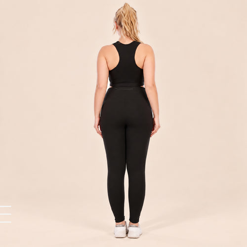 CurveFlex Plus Size Yoga & Fitness Activewear Set