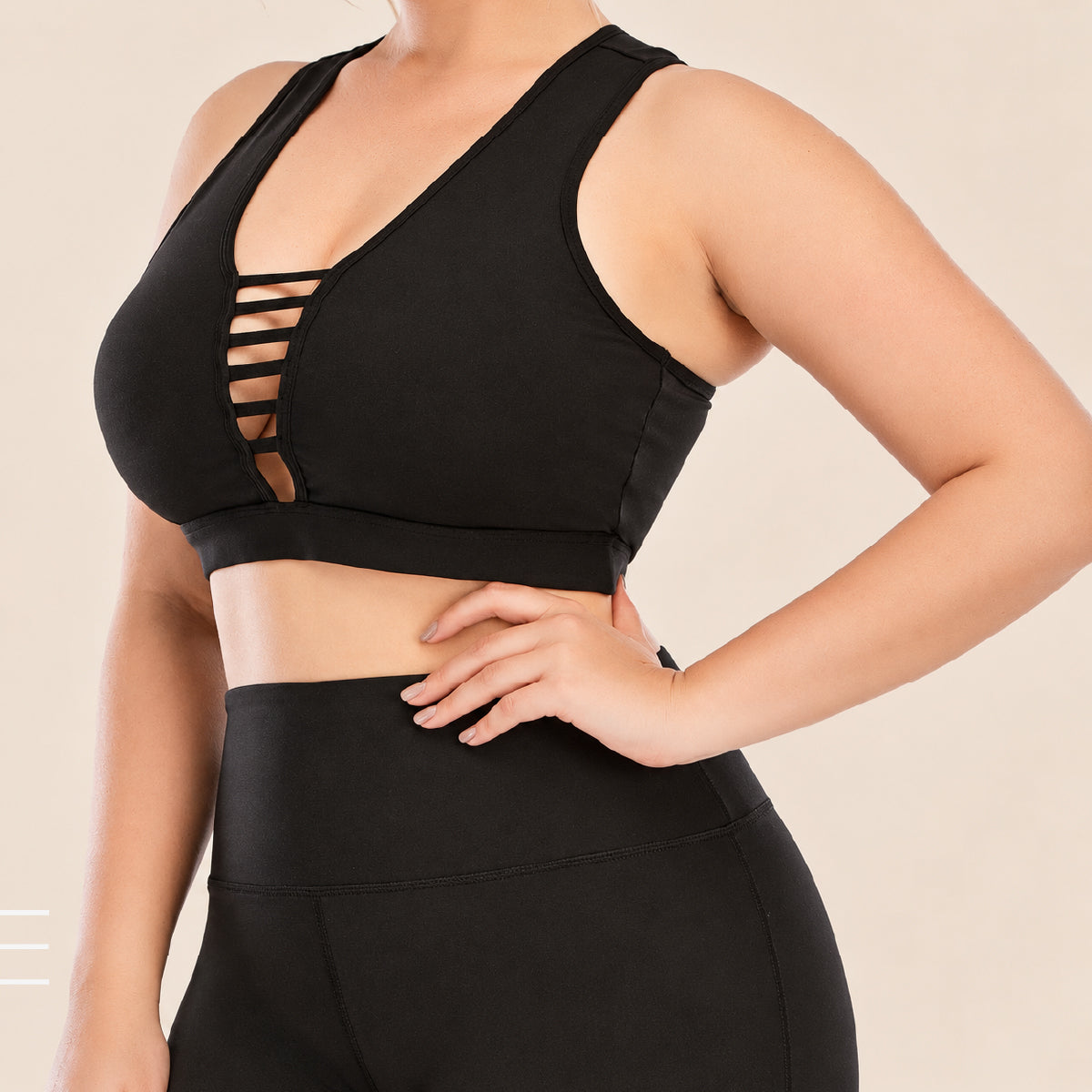 CurveFlex Plus Size Yoga & Fitness Activewear Set