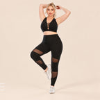 CurveFlex Plus Size Yoga & Fitness Activewear Set