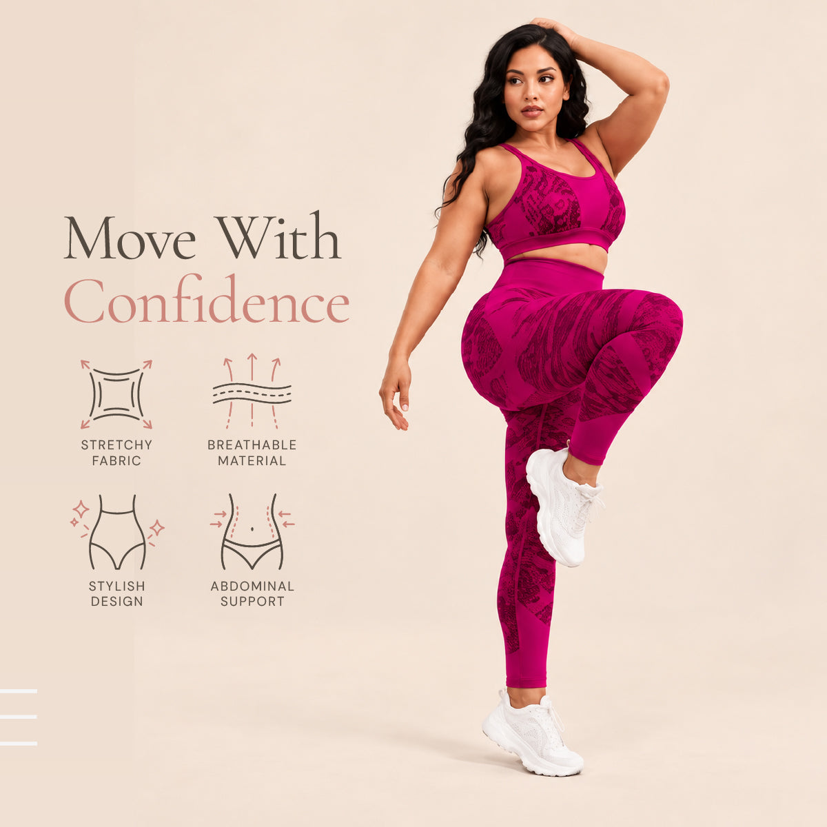 CurveLift Butt-Lifting Fitness Workout Leggings
