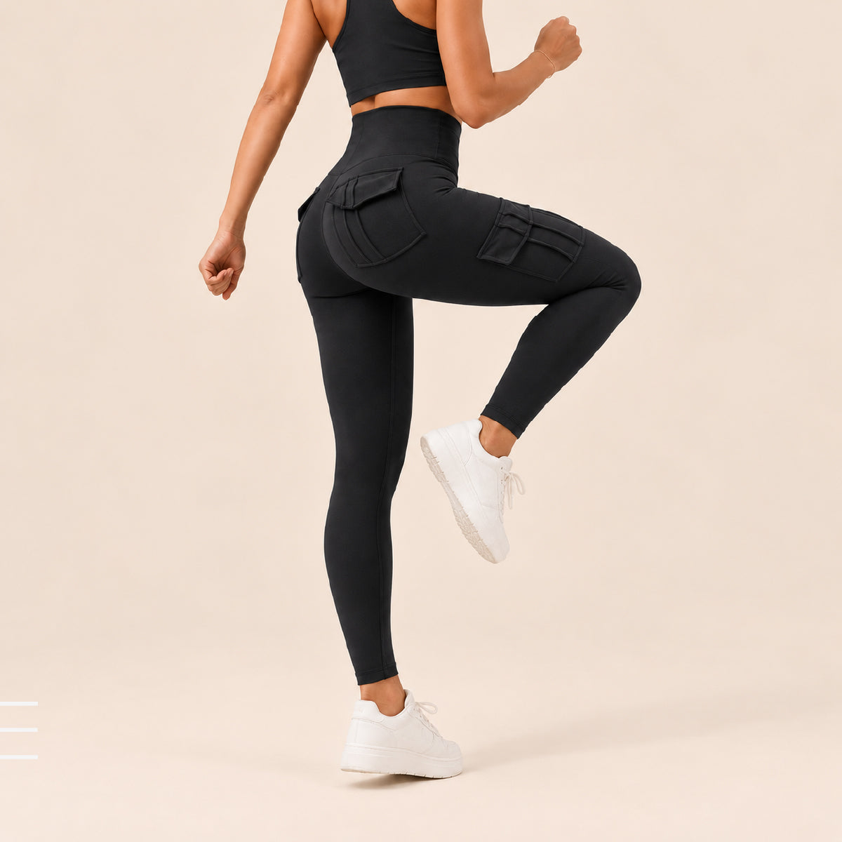 CurveLift High-Waist Pocketed Scrunch Leggings