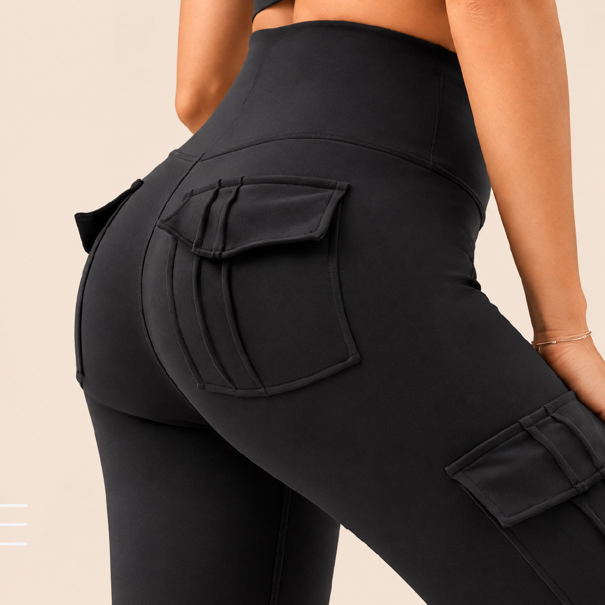 CurveLift High-Waist Pocketed Scrunch Leggings