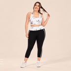 CurveLuxe Plus Size 2-Piece Gym & Fitness Set
