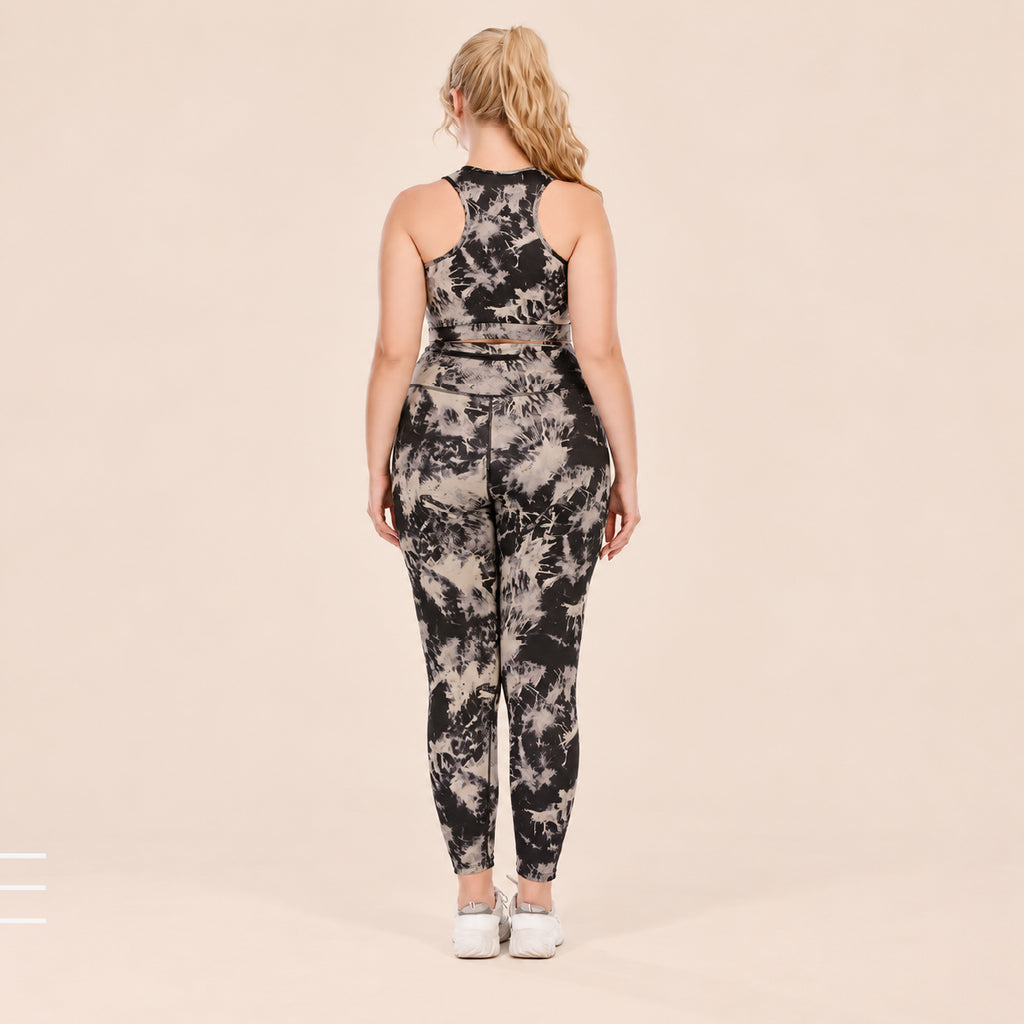 CurveLuxe Plus Size Activewear Gym & Yoga Set