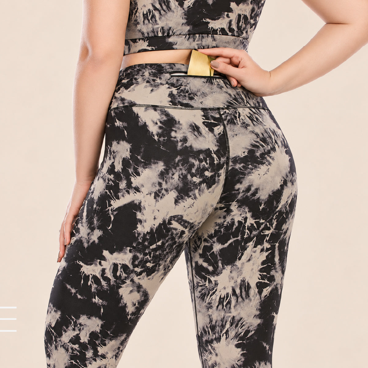 CurveLuxe Plus Size Activewear Gym & Yoga Set