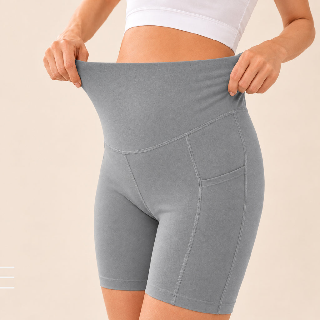 CurveMotion Maternity Activewear Yoga Shorts