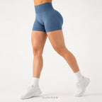 FlexLuxe Seamless High-Waist Yoga Shorts