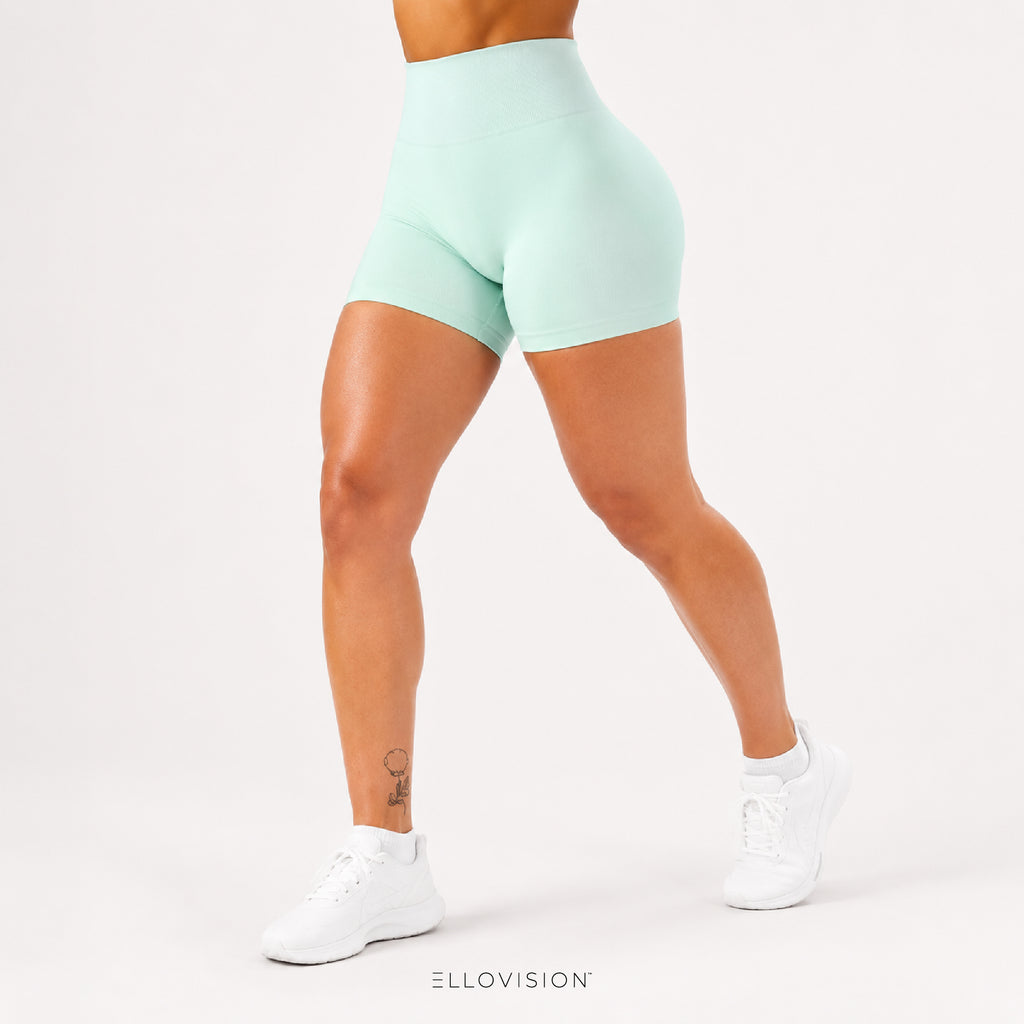 FlexLuxe Seamless High-Waist Yoga Shorts