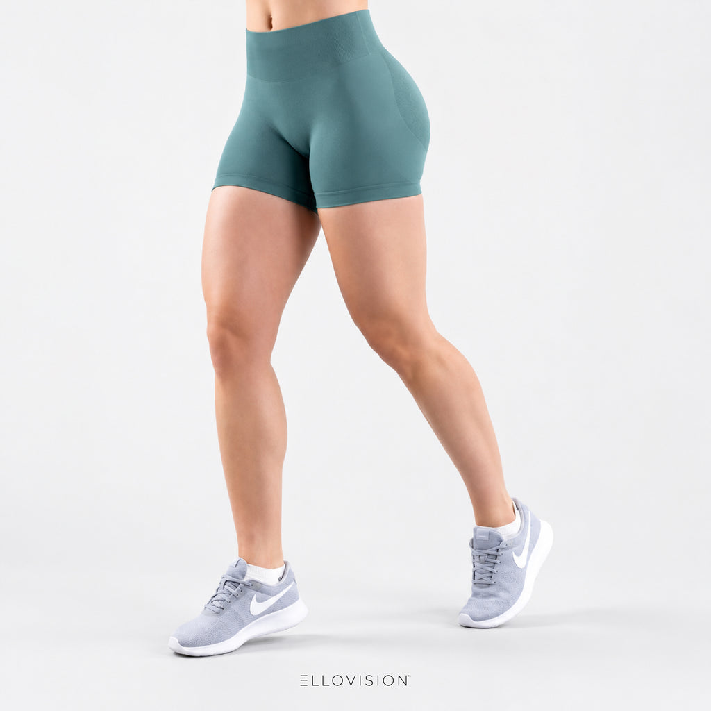 FlexLuxe Seamless High-Waist Yoga Shorts