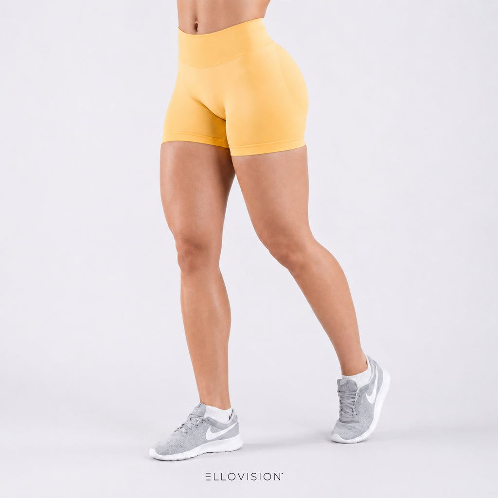 FlexLuxe Seamless High-Waist Yoga Shorts