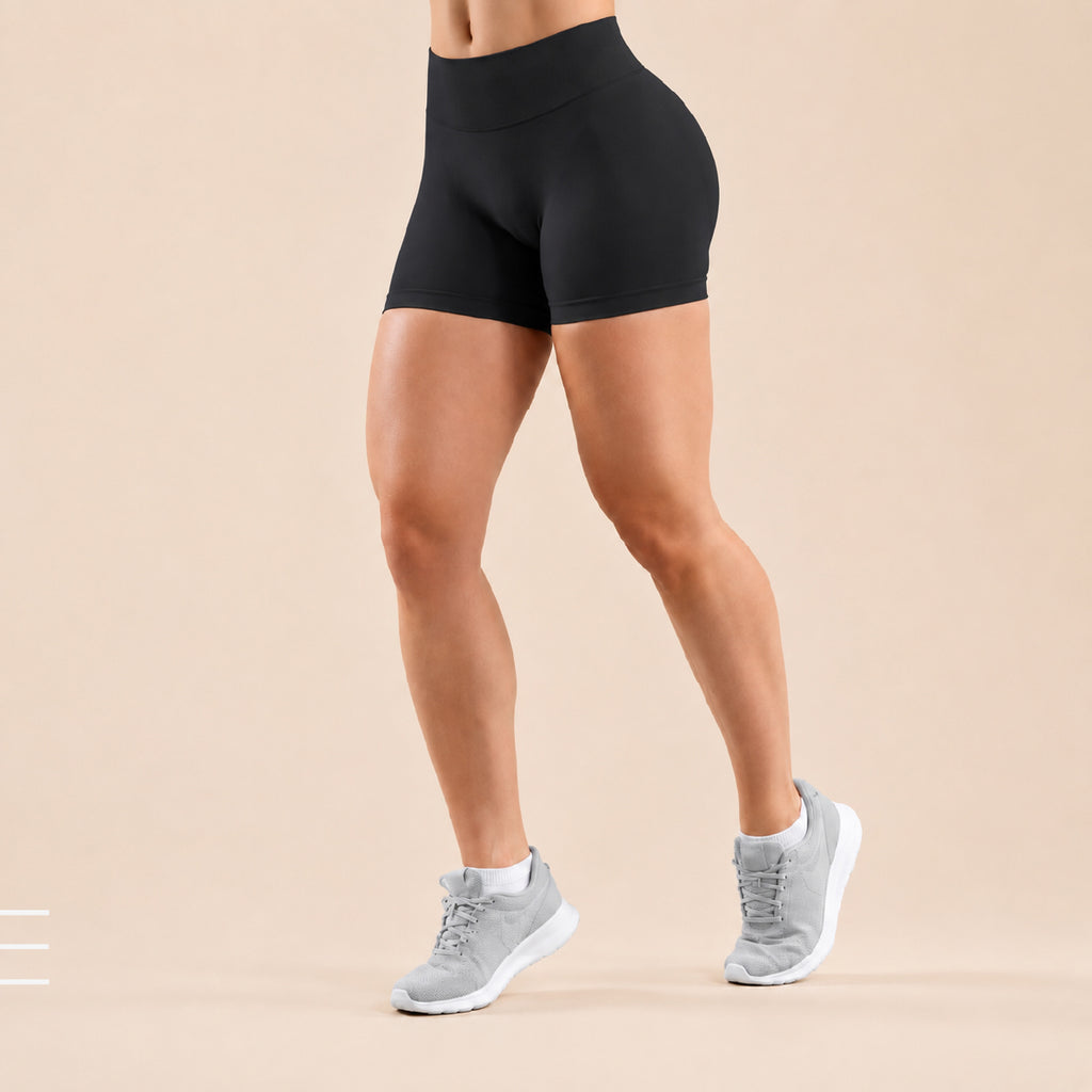 FlexLuxe Seamless High-Waist Yoga Shorts