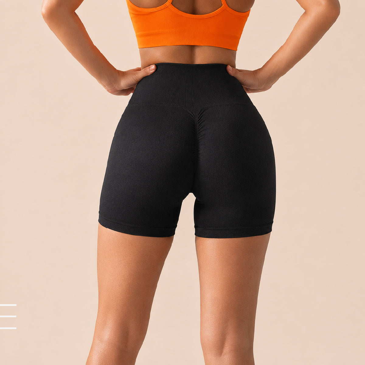 FlexLuxe Seamless High-Waist Yoga Shorts