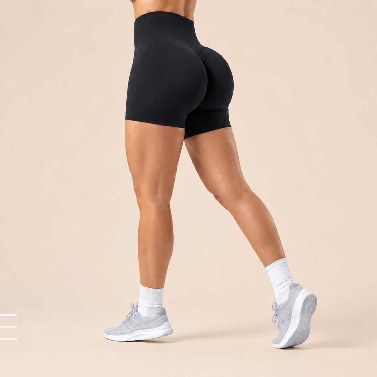 FlexLuxe Seamless High-Waist Yoga Shorts