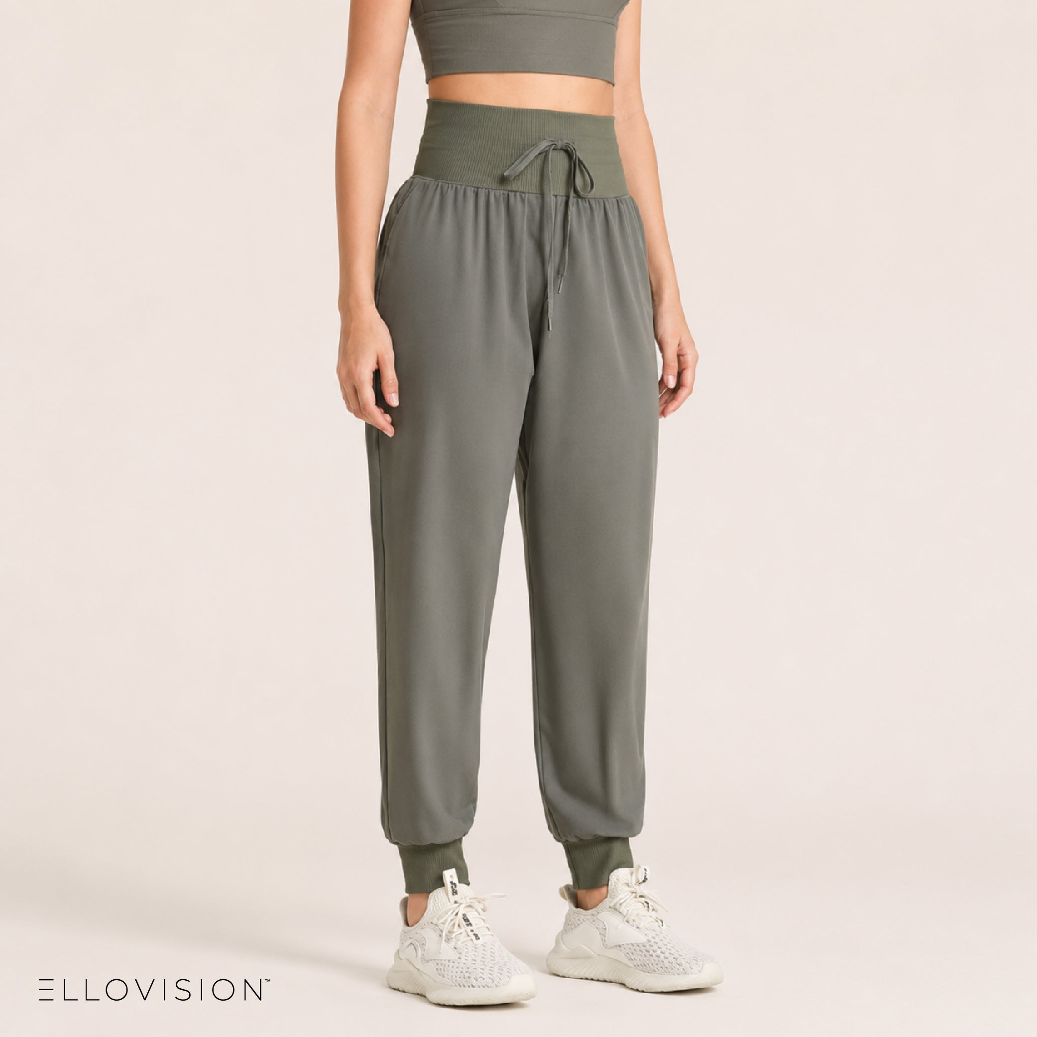 Women's Loose Fit Harem Pants with Pockets for Yoga