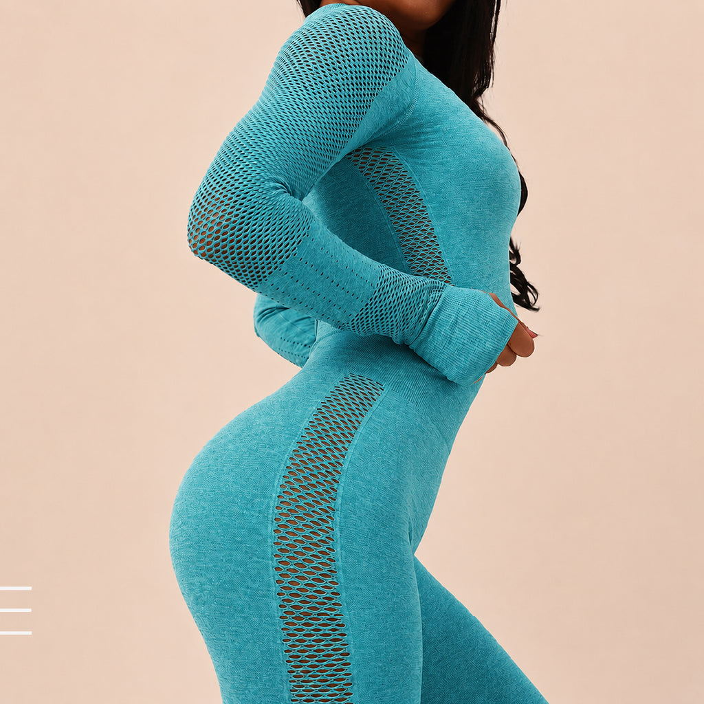 LuxeMotion Seamless Moisture-Wicking Yoga Set