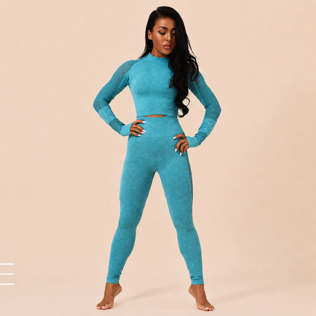 LuxeMotion Seamless Moisture-Wicking Yoga Set