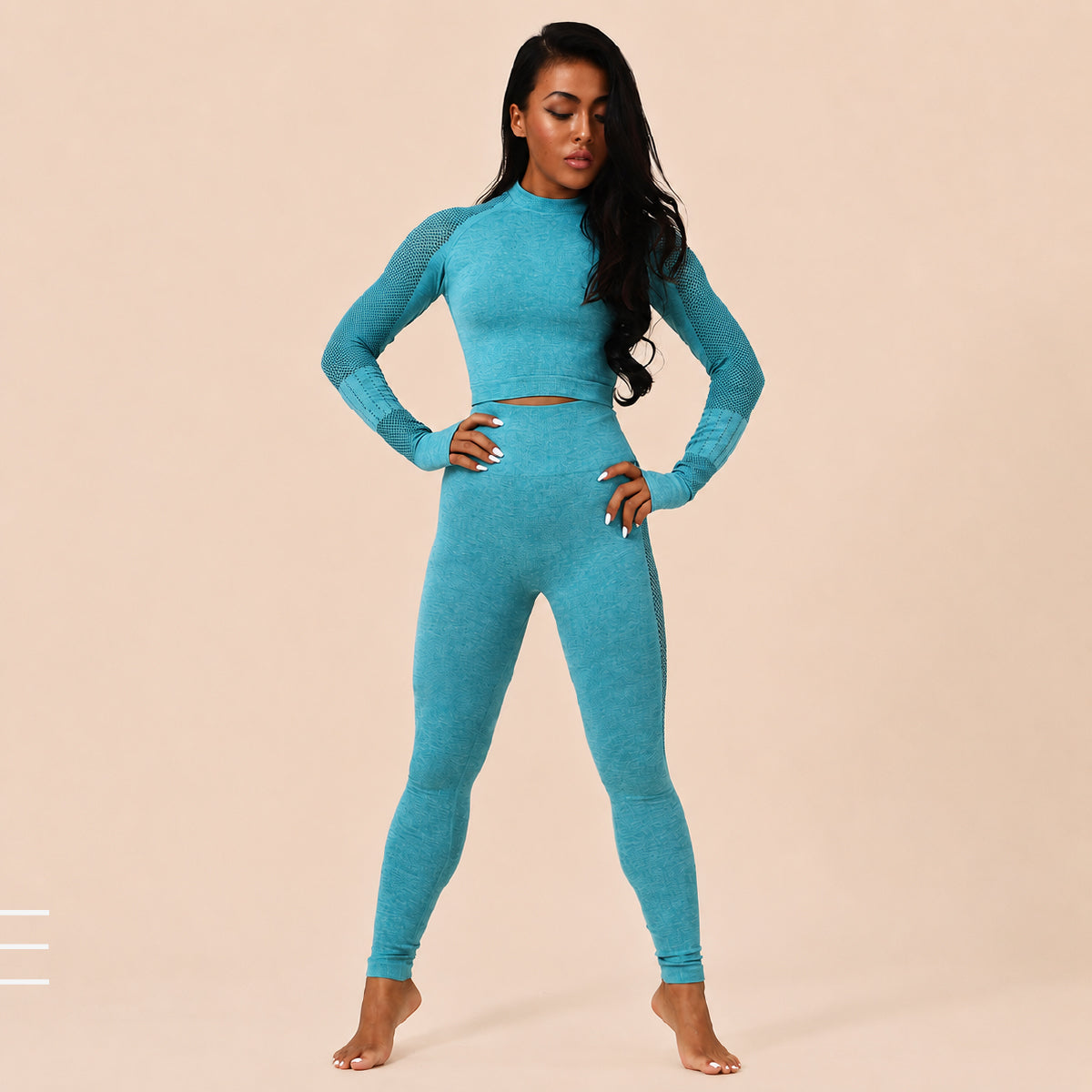 LuxeMotion Seamless Moisture-Wicking Yoga Set