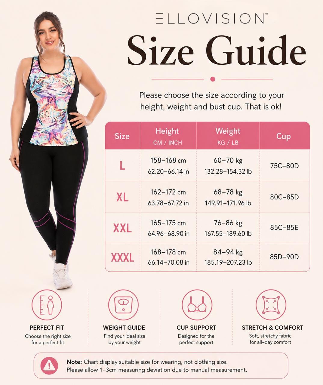 CurveMotion Plus Size Activewear Yoga Set