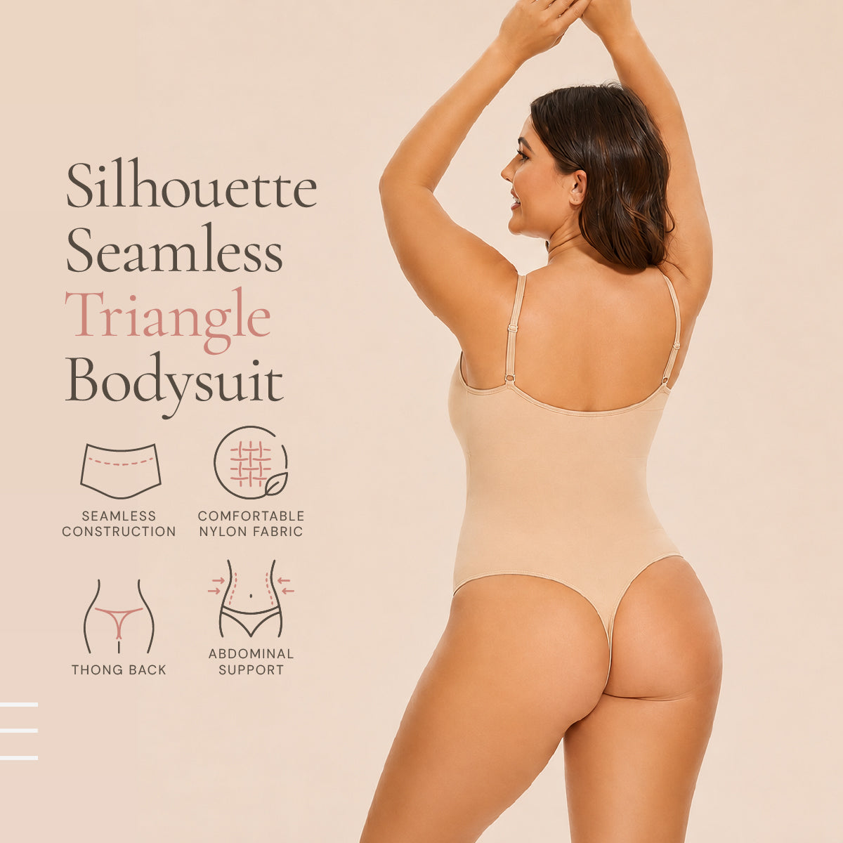 Silhouette Seamless Triangle Bodysuit