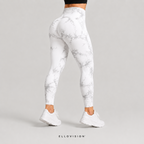 LuxeSculpt High-Waist Tie-Dye Seamless Yoga Tights