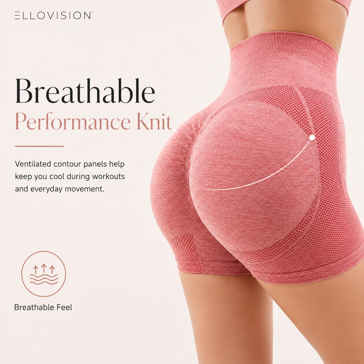 Yoga Honey Hip High-Waist Quick-Drying Seamless Fitness Shorts