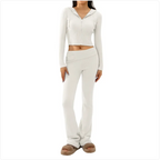 LuxeSilhouette Women’s 2-Piece Knitted Hooded Set