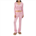 LuxeSilhouette Women’s 2-Piece Knitted Hooded Set